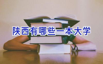 陕西有哪些一本大学