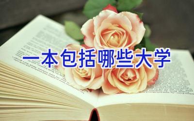 一本包括哪些大学