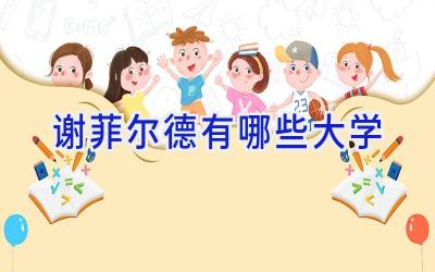 谢菲尔德有哪些大学