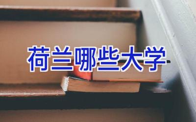 荷兰哪些大学