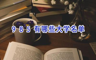 985有哪些大学名单