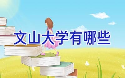 文山大学有哪些