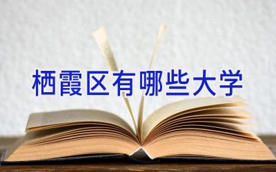 栖霞区有哪些大学