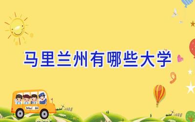 马里兰州有哪些大学