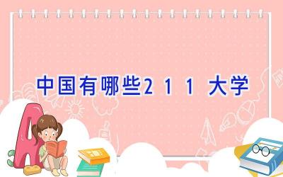 中国有哪些211大学