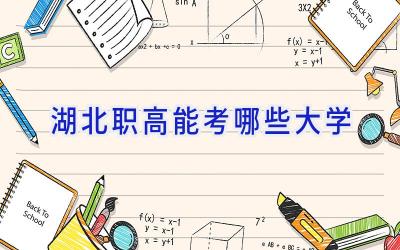 湖北职高能考哪些大学