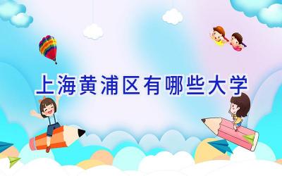 上海黄浦区有哪些大学