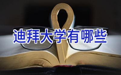 迪拜大学有哪些