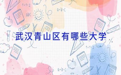武汉青山区有哪些大学