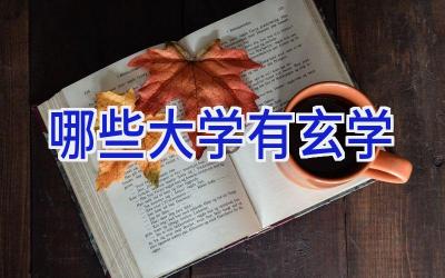 哪些大学有玄学