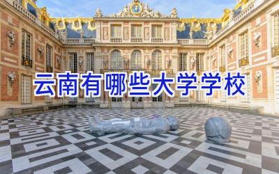 云南有哪些大学学校