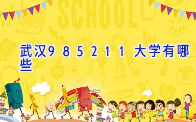 武汉985211大学有哪些