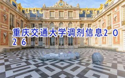 重庆交通大学调剂信息2026