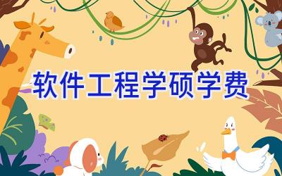 软件工程学硕学费