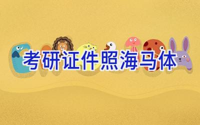 考研证件照海马体