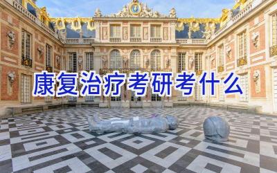 康复治疗考研考什么