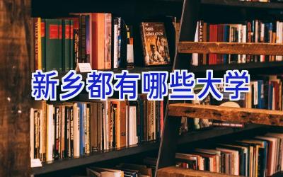 新乡都有哪些大学