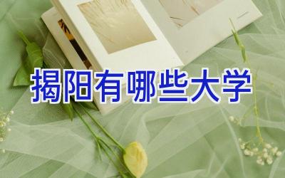 揭阳有哪些大学