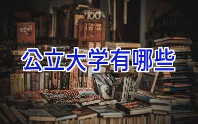 公立大学有哪些