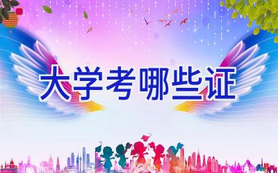 大学考哪些证