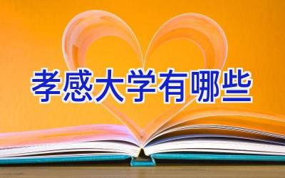 孝感大学有哪些