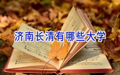 济南长清有哪些大学