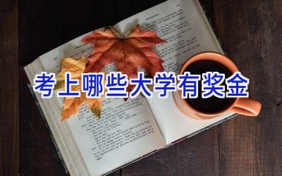 考上哪些大学有奖金