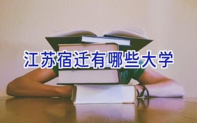 江苏宿迁有哪些大学