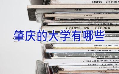 肇庆的大学有哪些
